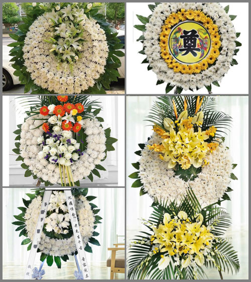 福建三明沙县虬江街道田坑村花圈速递